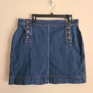 Loft Outlet Denim Sailor Skirt
